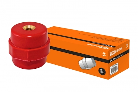 TDM ELECTRIC SQ0807-0002 Изолятор SM30 силовой Н30хD27хМ6мм TDM